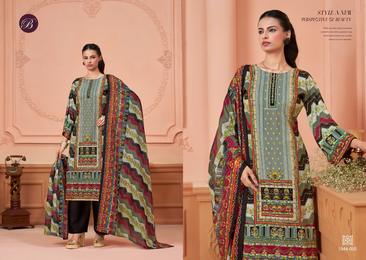 Afreen Belliza Designer Studio Pure Viscose Karachi Salwar Suits Manufacturer Gujarat