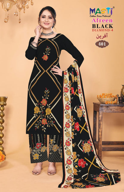 Afreen Black Diamond 4 Masti Rayon Pant Style Suits Wholesale