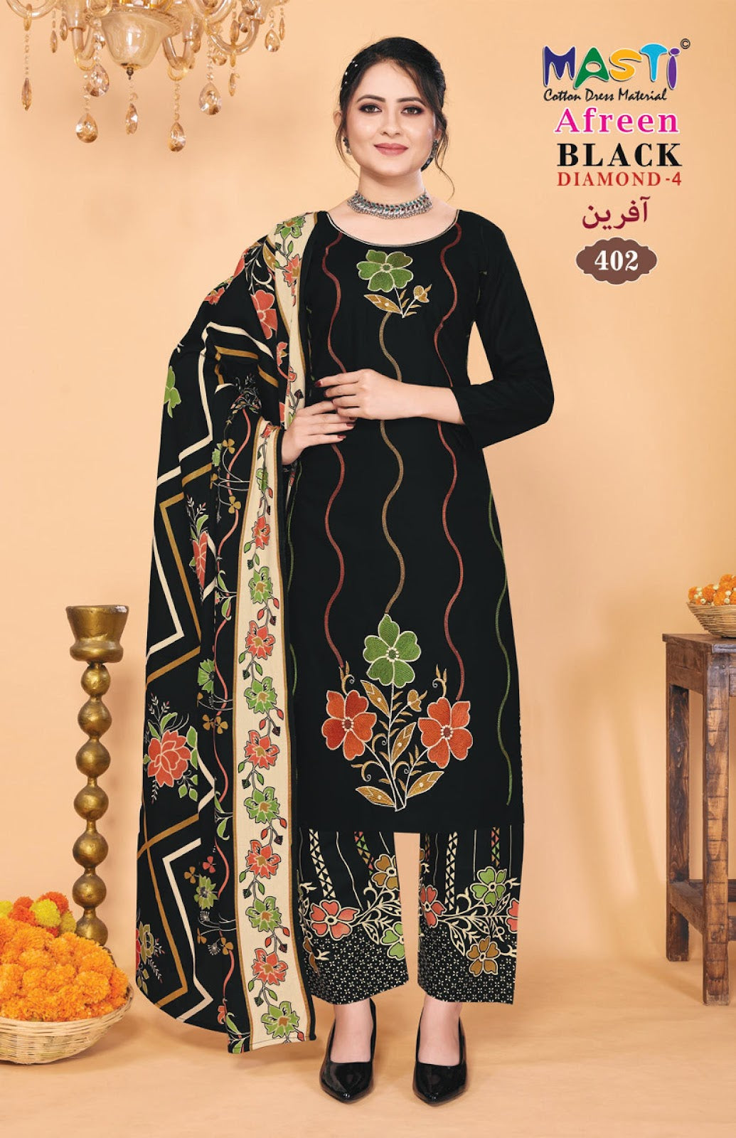 Afreen Black Diamond 4 Masti Rayon Pant Style Suits Wholesale
