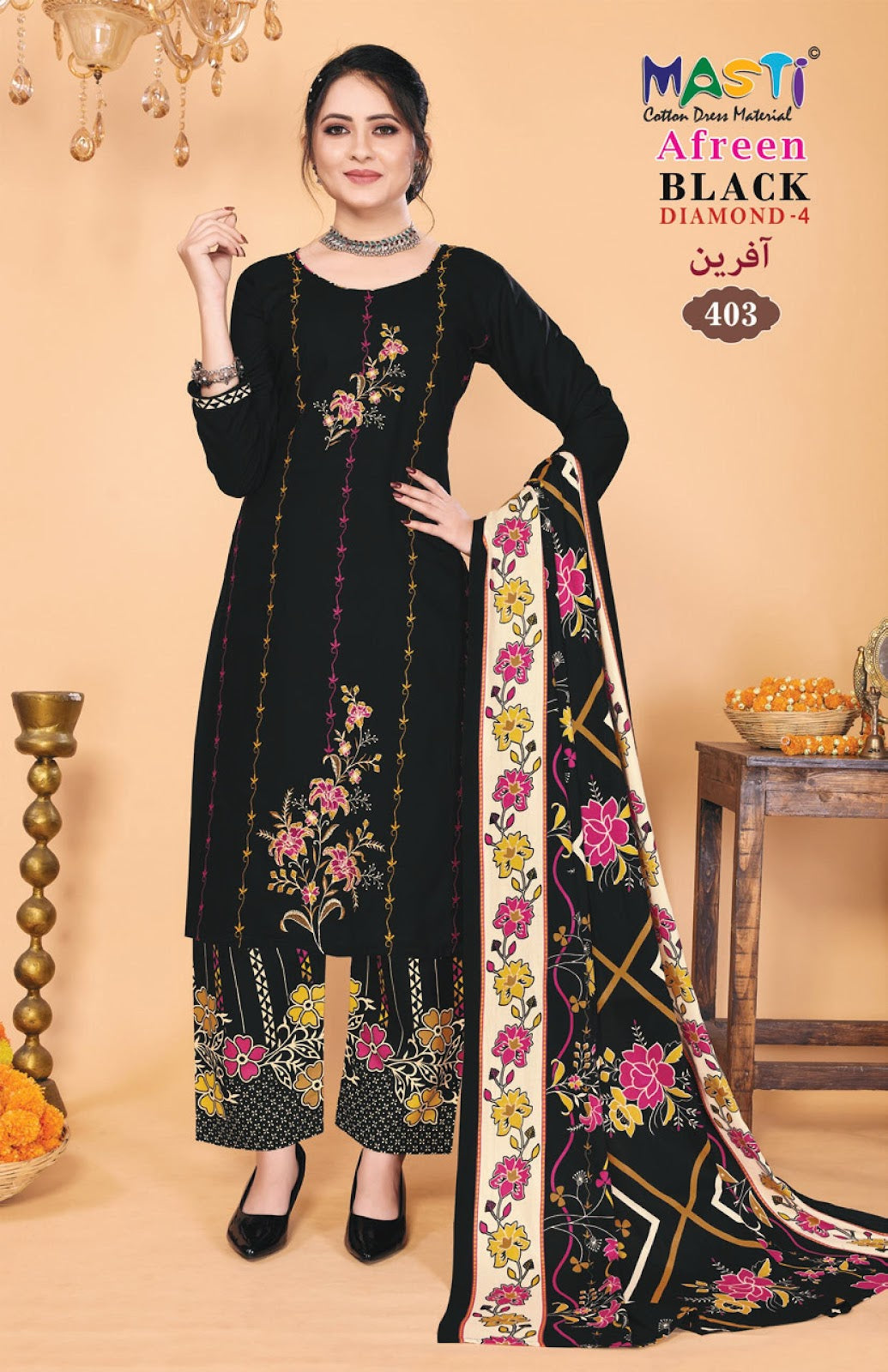 Afreen Black Diamond 4 Masti Rayon Pant Style Suits Wholesale