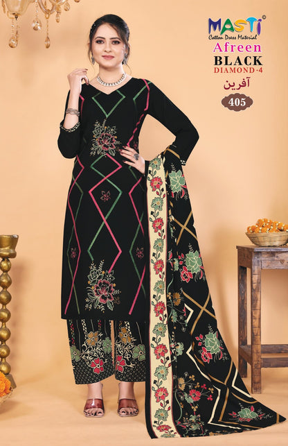 Afreen Black Diamond 4 Masti Rayon Pant Style Suits Wholesale