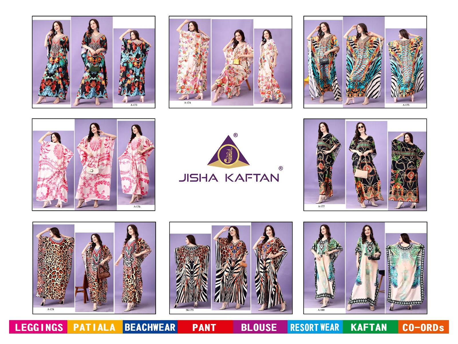Afreen Vol 10 Jelite Jisha Crepe Kaftans Supplier Ahmedabad