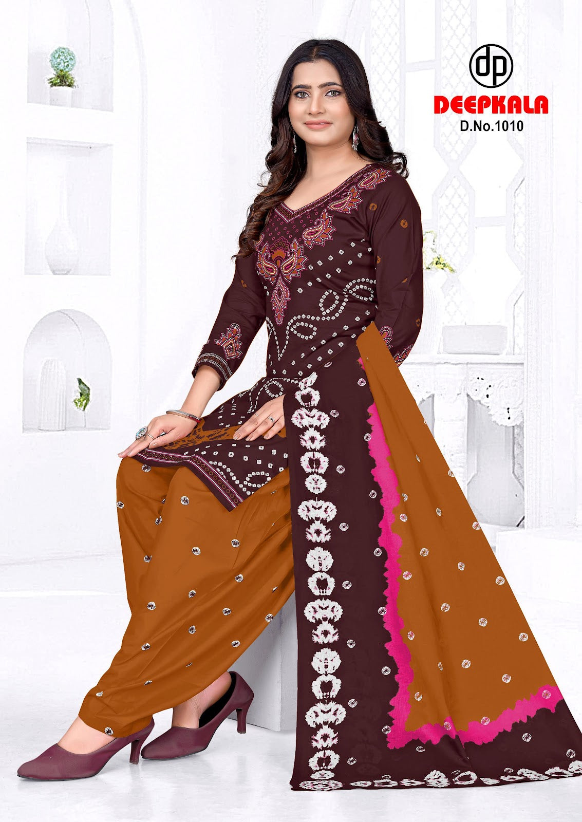 Afreen Vol 1 Afreen Bandhani Special Deepkala Cotton Dress Material Wholesale Rate