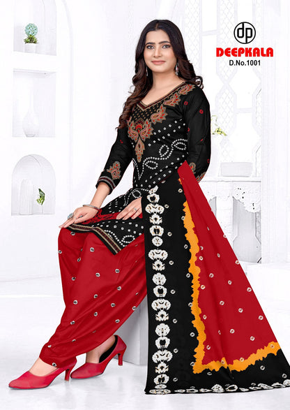 Afreen Vol 1 Afreen Bandhani Special Deepkala Cotton Dress Material Wholesale Rate