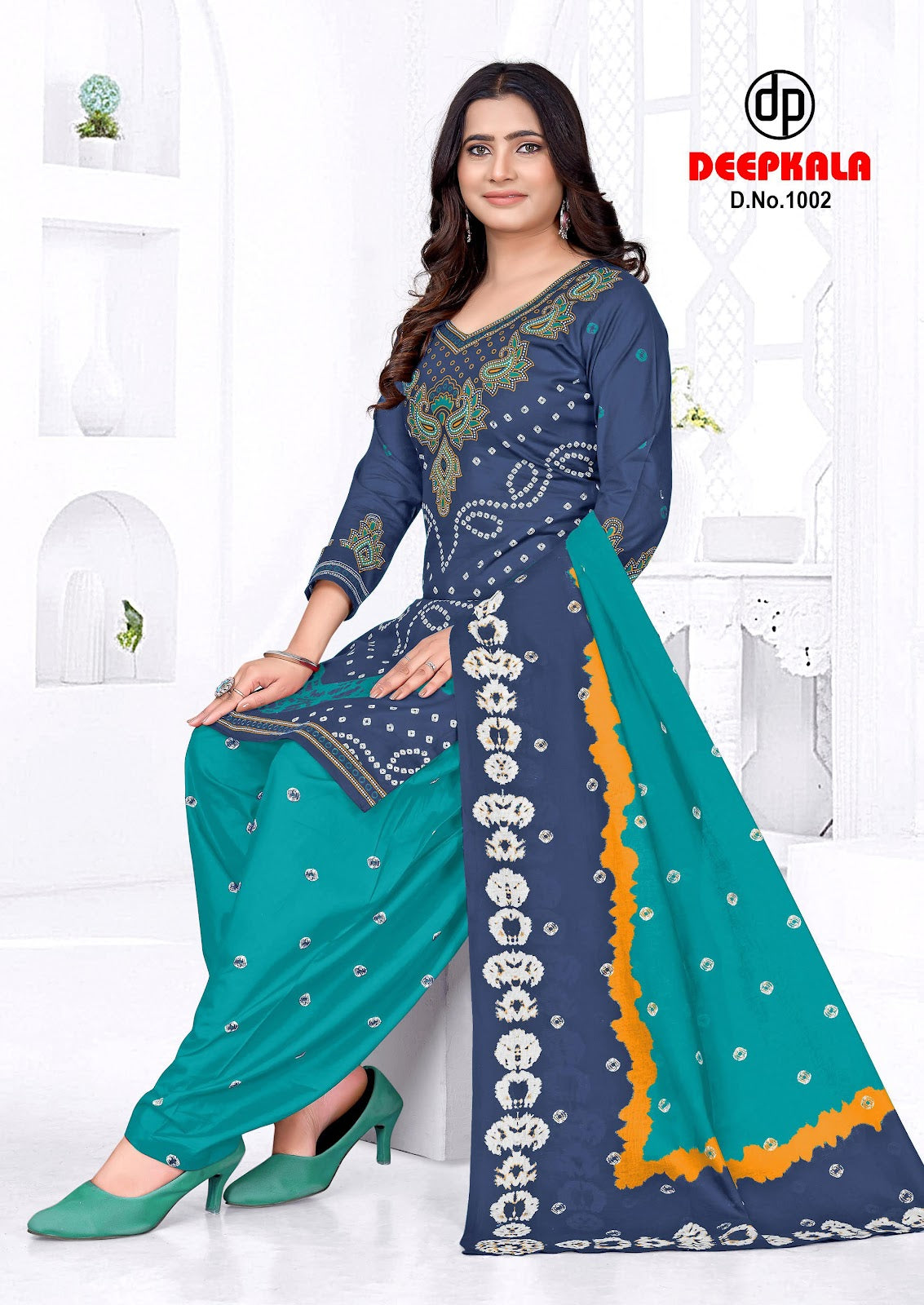 Afreen Vol 1 Afreen Bandhani Special Deepkala Cotton Dress Material Wholesale Rate