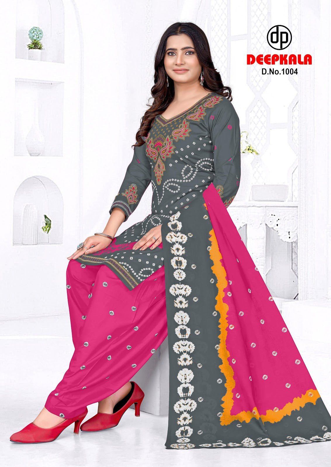 Afreen Vol 1 Afreen Bandhani Special Deepkala Cotton Dress Material Wholesale Rate