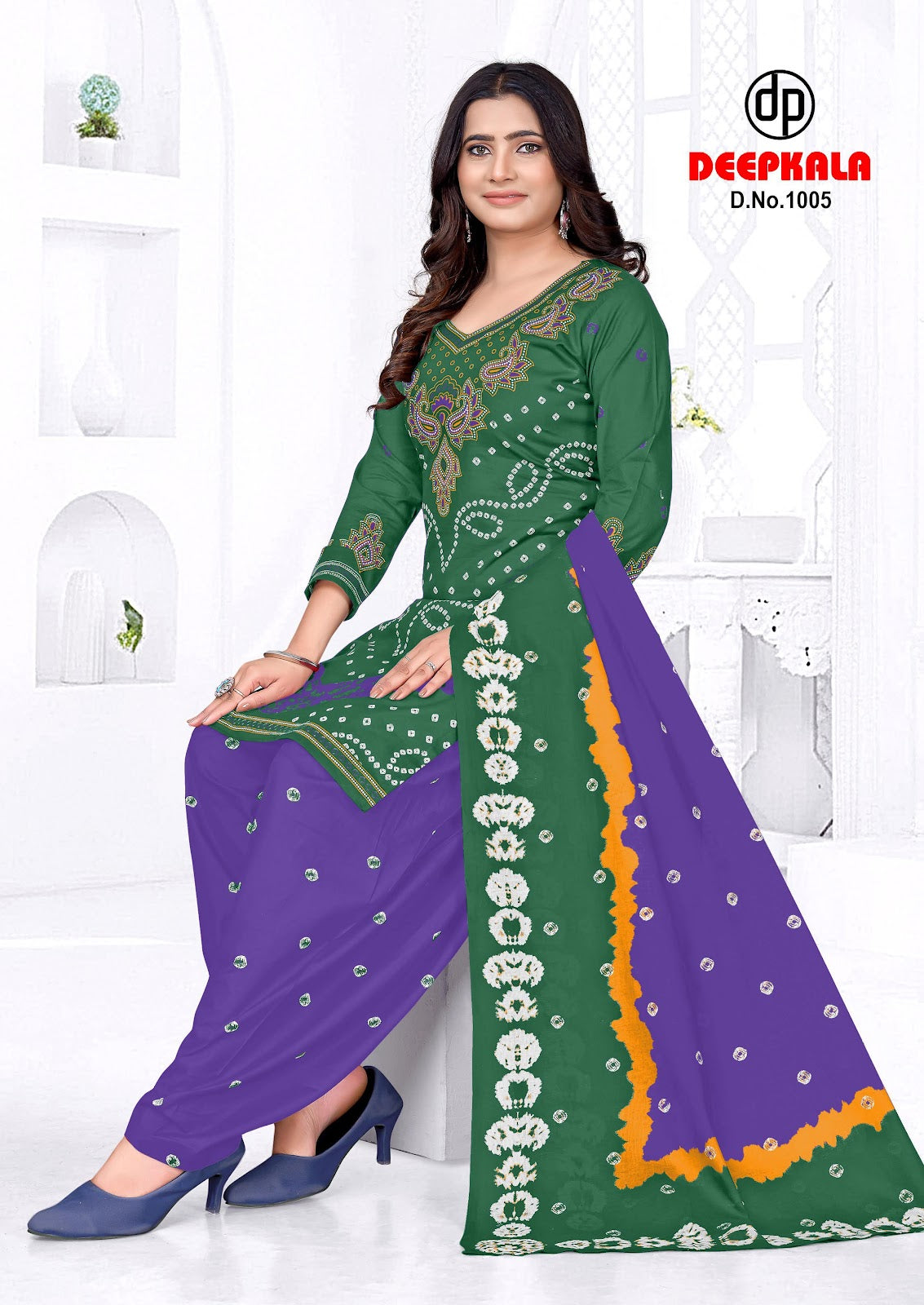 Afreen Vol 1 Afreen Bandhani Special Deepkala Cotton Dress Material Wholesale Rate