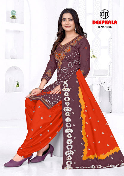 Afreen Vol 1 Afreen Bandhani Special Deepkala Cotton Dress Material Wholesale Rate