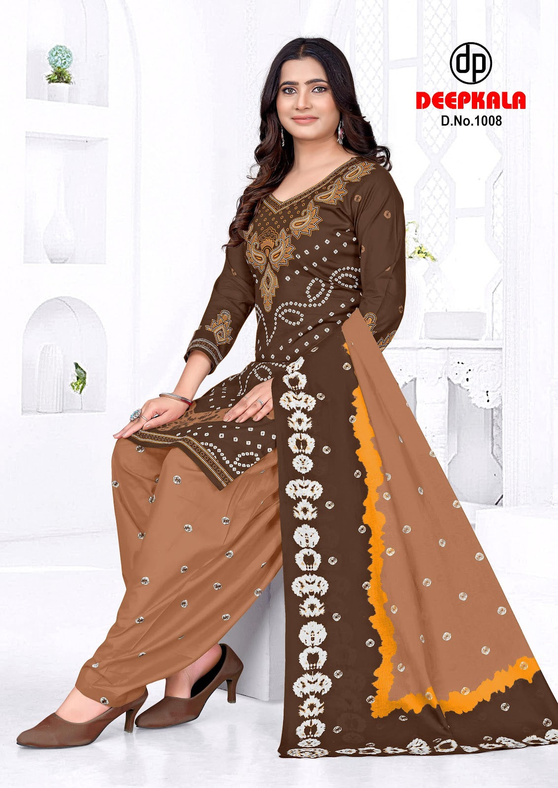 Afreen Vol 1 Afreen Bandhani Special Deepkala Cotton Dress Material Wholesale Rate