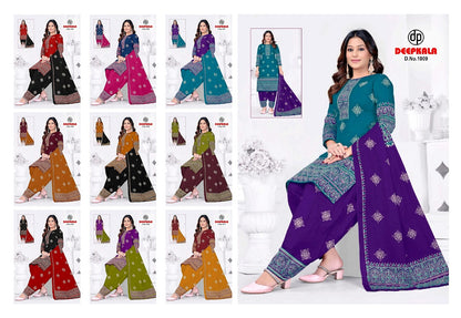 Afreen Vol 1 Ajrakh Special Deepkala Cotton Dress Material Manufacturer