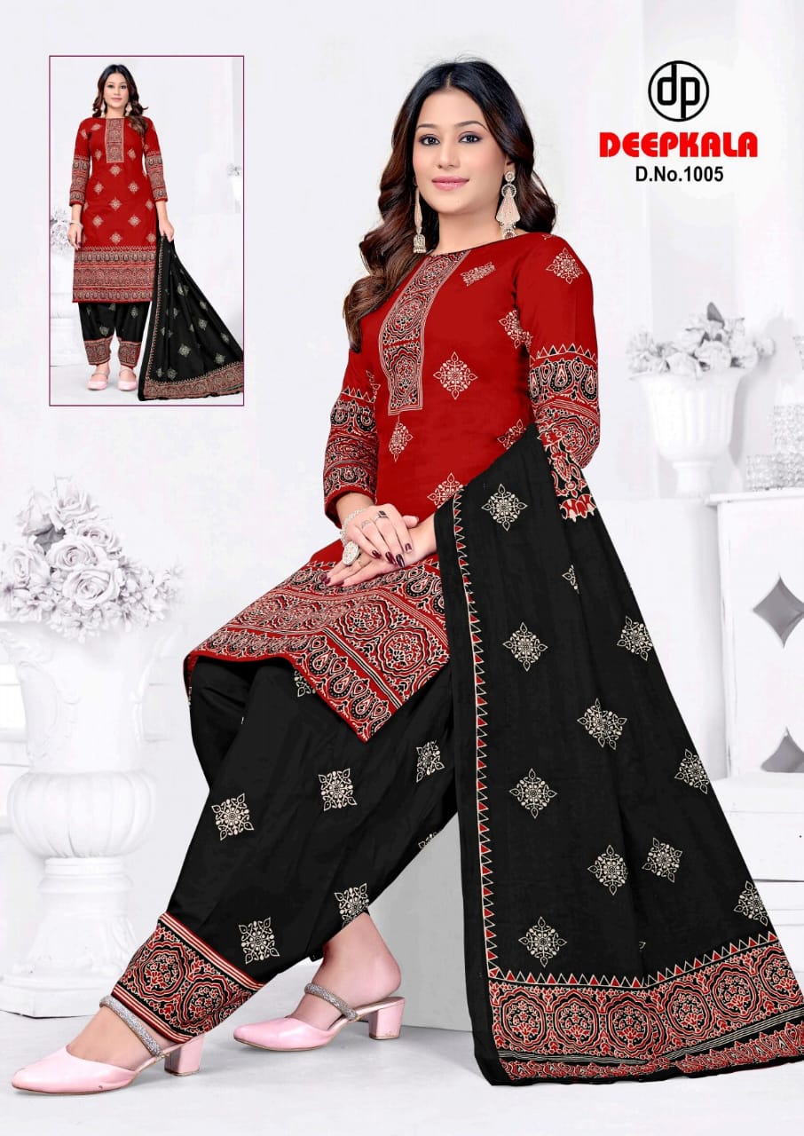 Afreen Vol 1 Ajrakh Special Deepkala Cotton Dress Material Manufacturer