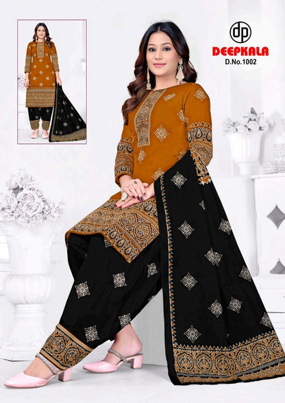 Afreen Vol 1 Ajrakh Special Deepkala Cotton Dress Material Manufacturer