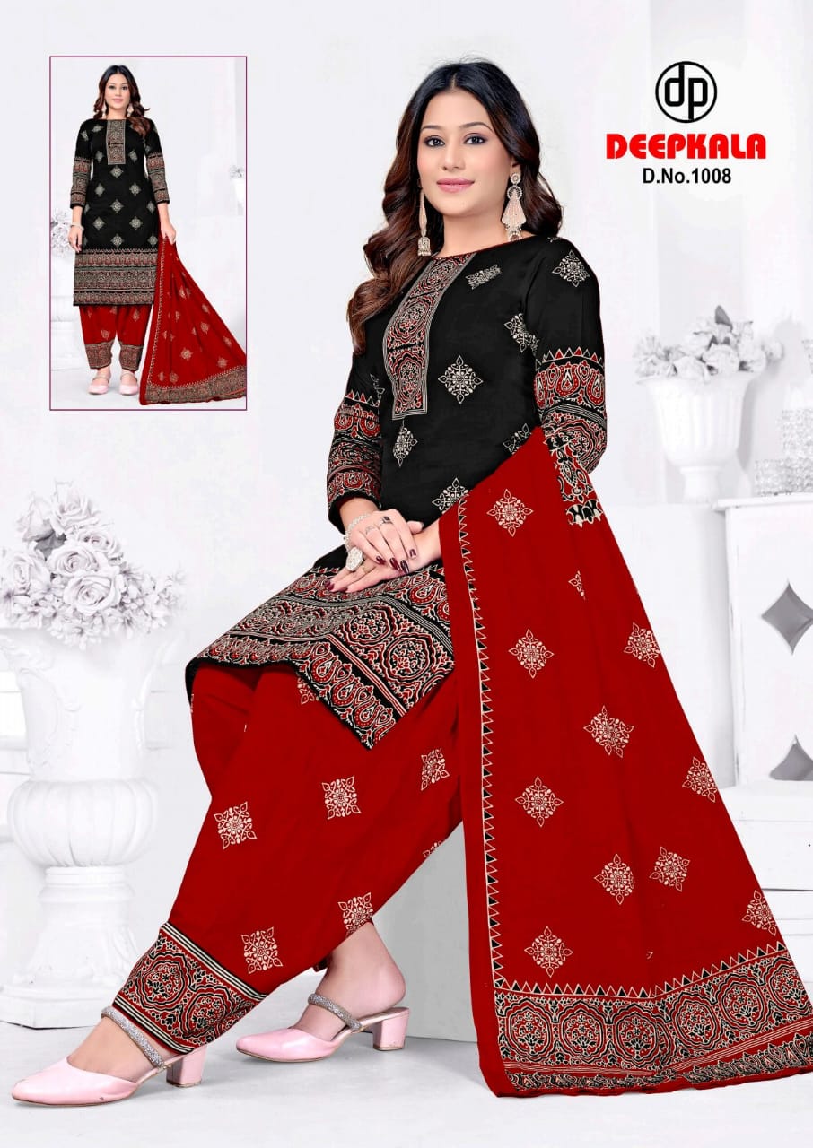Afreen Vol 1 Ajrakh Special Deepkala Cotton Dress Material Manufacturer