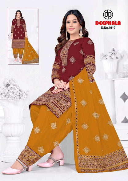 Afreen Vol 1 Ajrakh Special Deepkala Cotton Dress Material Manufacturer