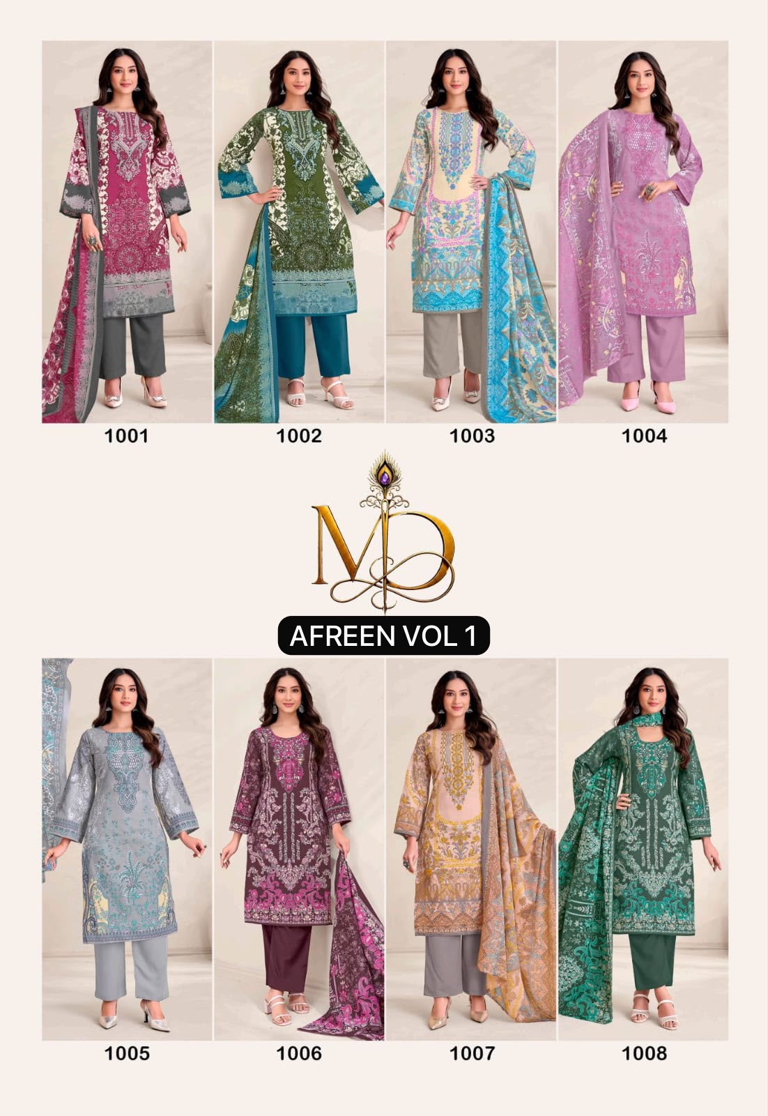 Afreen Vol 1 Metrika Designs Mix Cotton Karachi Salwar Suits Exporter Ahmedabad