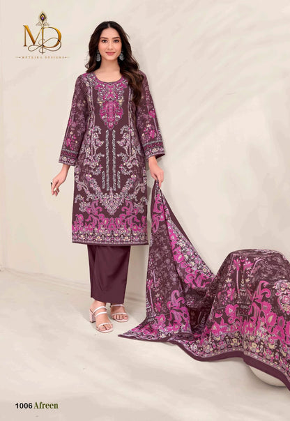 Afreen Vol 1 Metrika Designs Mix Cotton Karachi Salwar Suits Exporter Ahmedabad