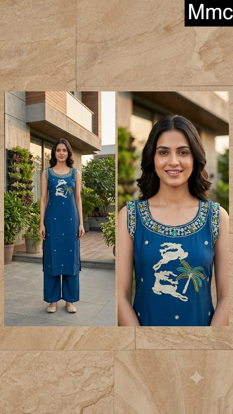 African Lily Flower Mmc Vatican Kurti Plazzo Set Exporter Gujarat