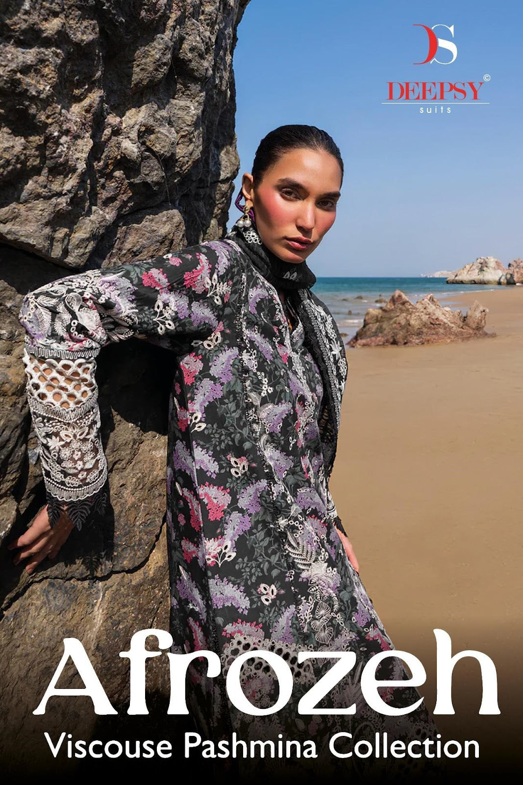 Afrozeh 25 Deepsy Pure Viscose Pashmina Suits Supplier Ahmedabad