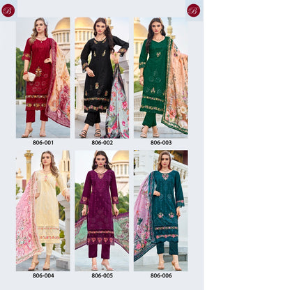 Afrozeh Belliza Designer Studio Pure Cotton Pakistani Salwar Suits Manufacturer Gujarat