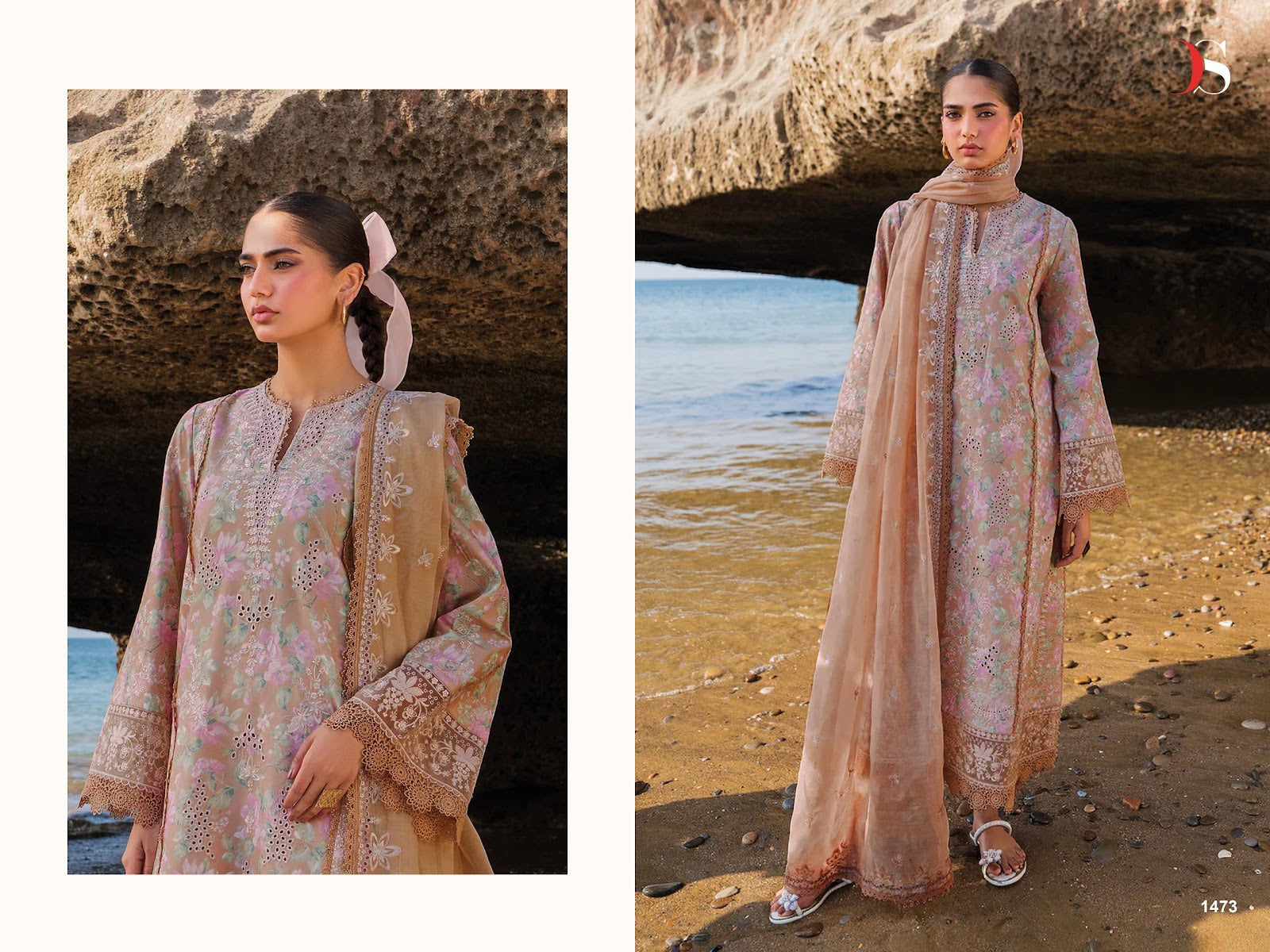 Afrozeh Lawn 25-2 Deepsy Cotton Pakistani Patch Work Suits Wholesale Price