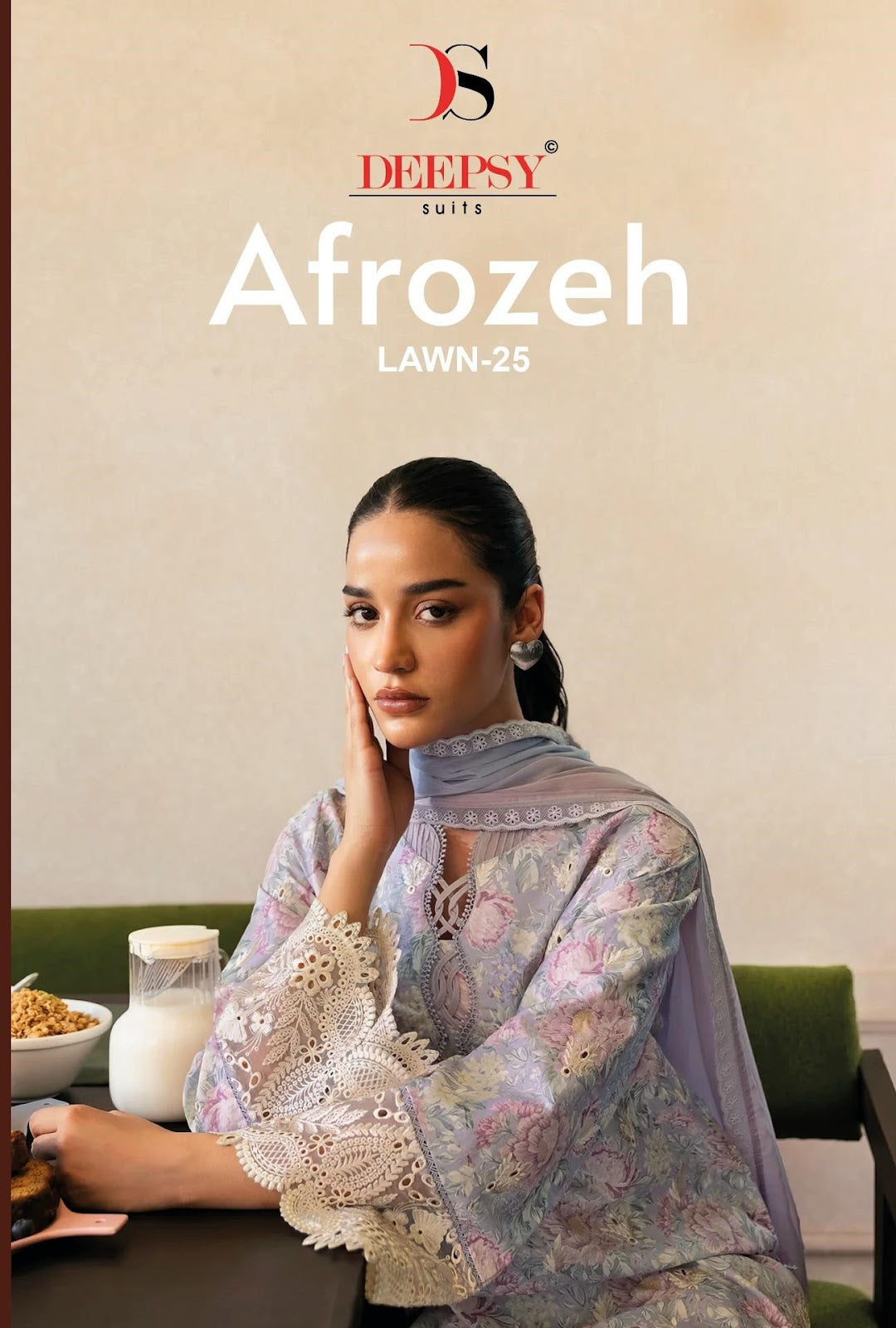 Afrozeh Lawn 25 Deepsy Cotton Pakistani Patch Work Suits Manufacturer