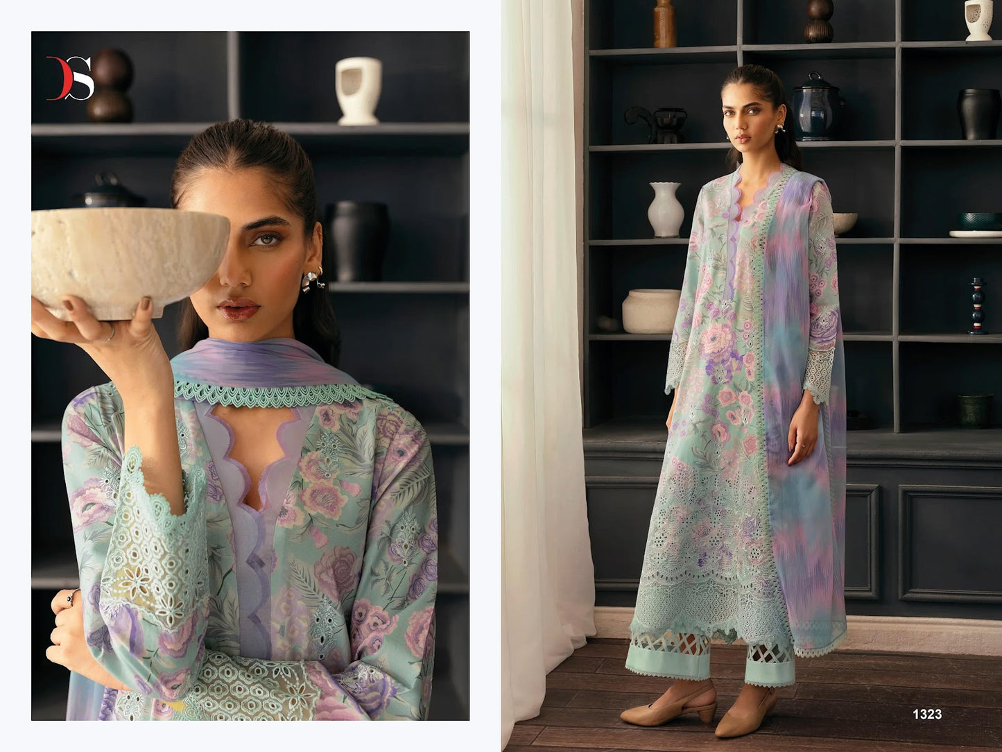 Afrozeh Lawn 25 Deepsy Cotton Pakistani Patch Work Suits Manufacturer