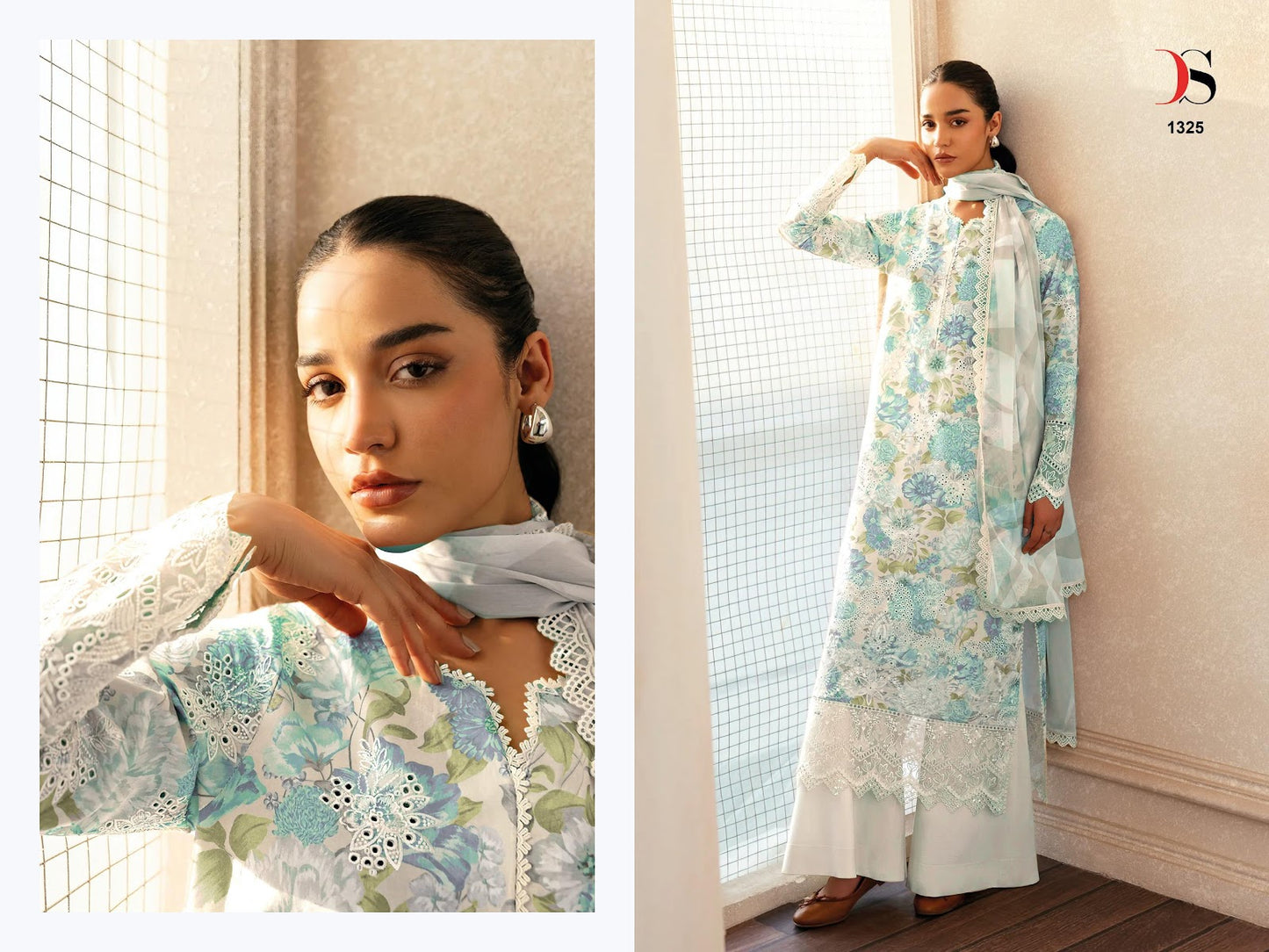 Afrozeh Lawn 25 Deepsy Cotton Pakistani Patch Work Suits Manufacturer