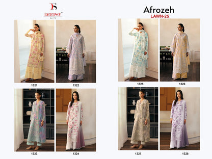 Afrozeh Lawn 25 Deepsy Cotton Pakistani Patch Work Suits Manufacturer