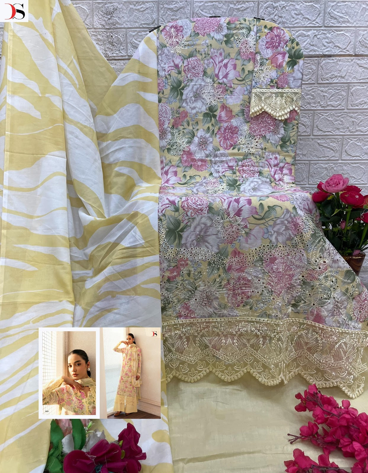 Afrozeh Lawn 25 Deepsy Cotton Pakistani Patch Work Suits Manufacturer