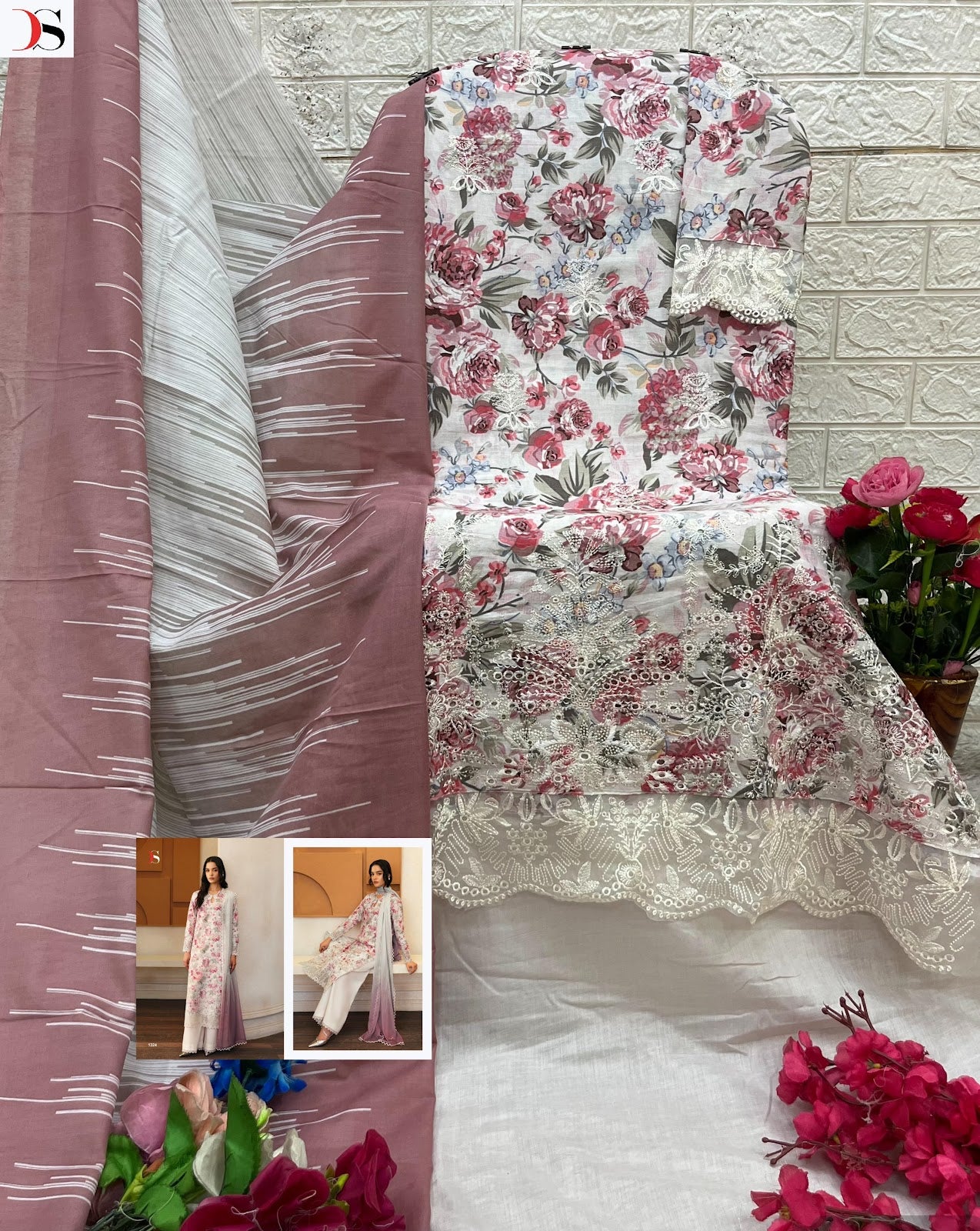 Afrozeh Lawn 25 Deepsy Cotton Pakistani Patch Work Suits Manufacturer