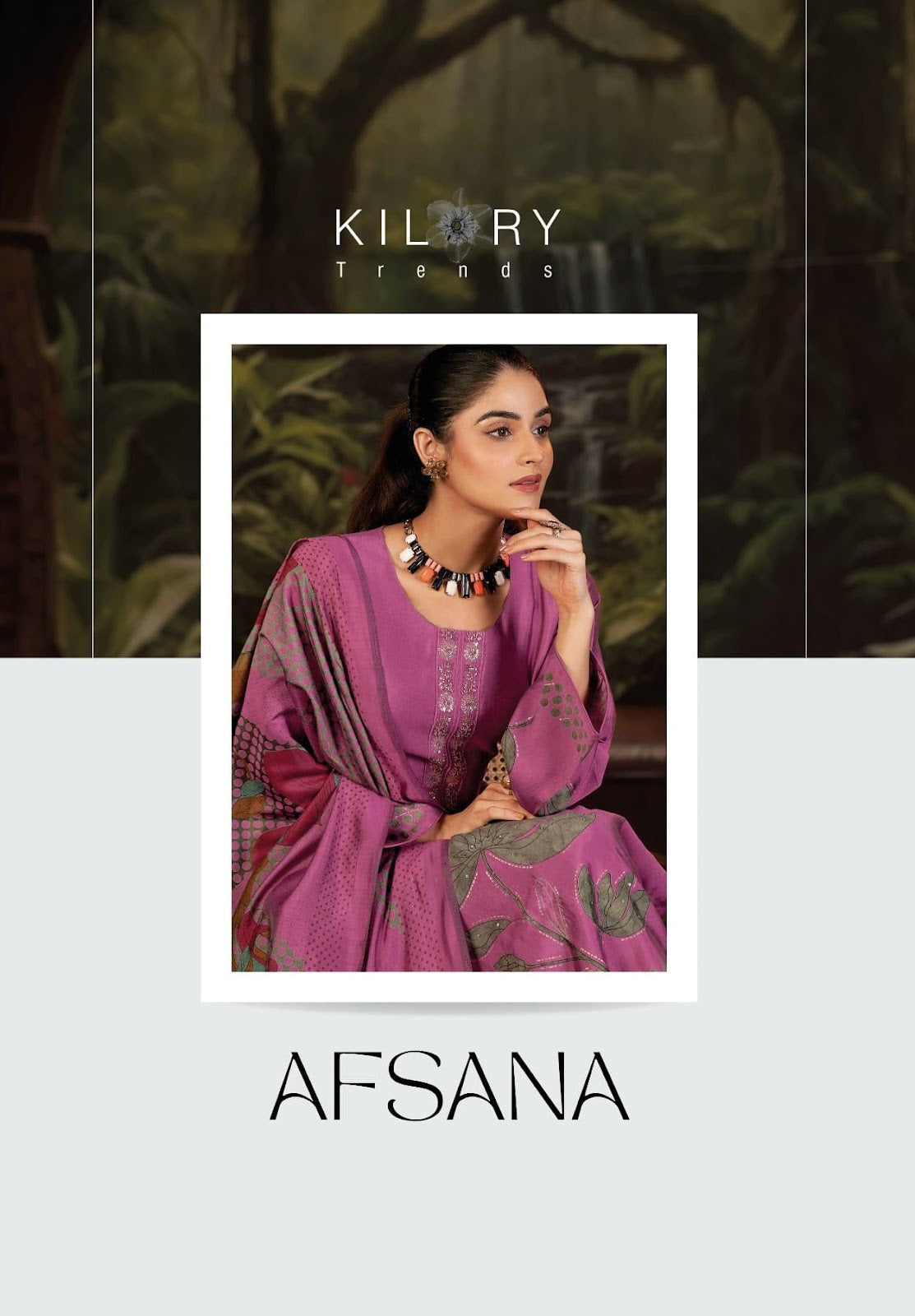 Afsana Kilory Modal Silk Pant Style Suits Exporter