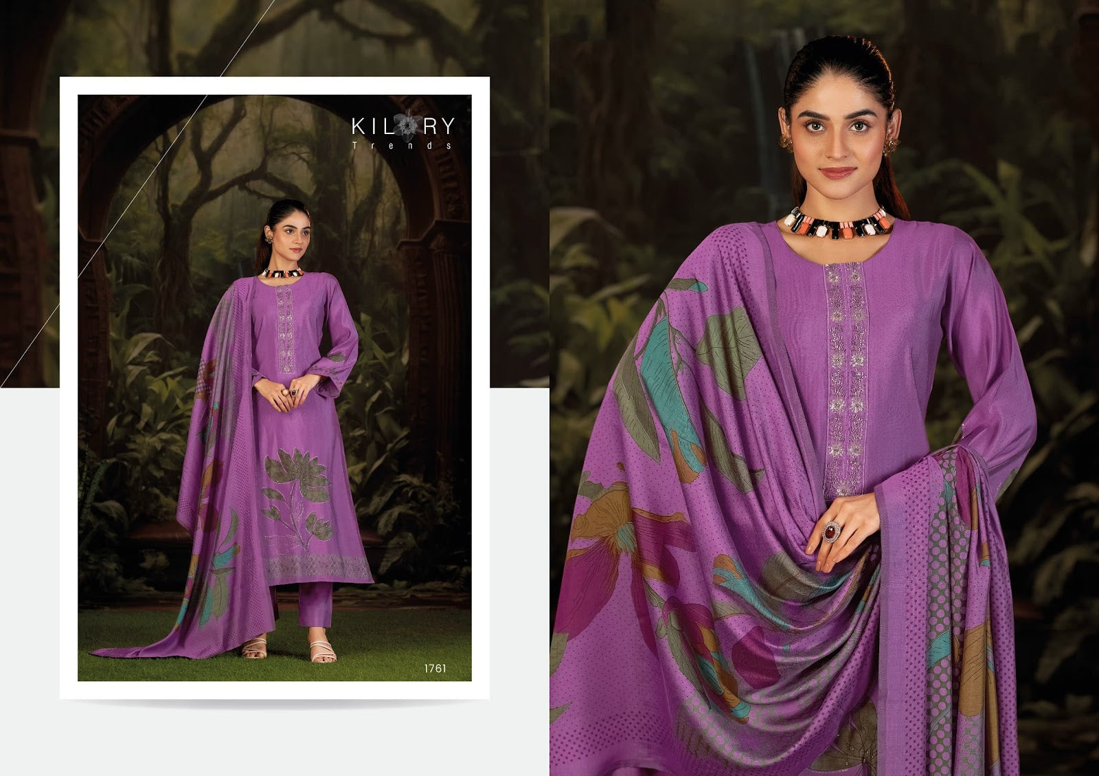 Afsana Kilory Modal Silk Pant Style Suits Exporter