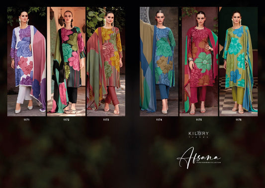 Afsana Winter Collection 2024 Kilory Viscose Pashmina Suits Wholesale Price