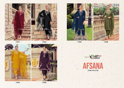 Afsana Ladyleela Viscose Silk Afghani Readymade Suit Manufacturer Gujarat