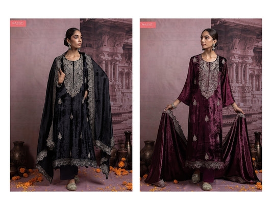 Afsana Naariti Velvet Suits Manufacturer Gujarat