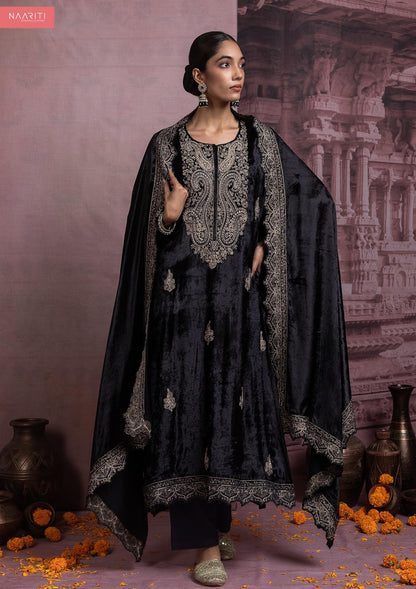 Afsana Naariti Velvet Suits Manufacturer Gujarat