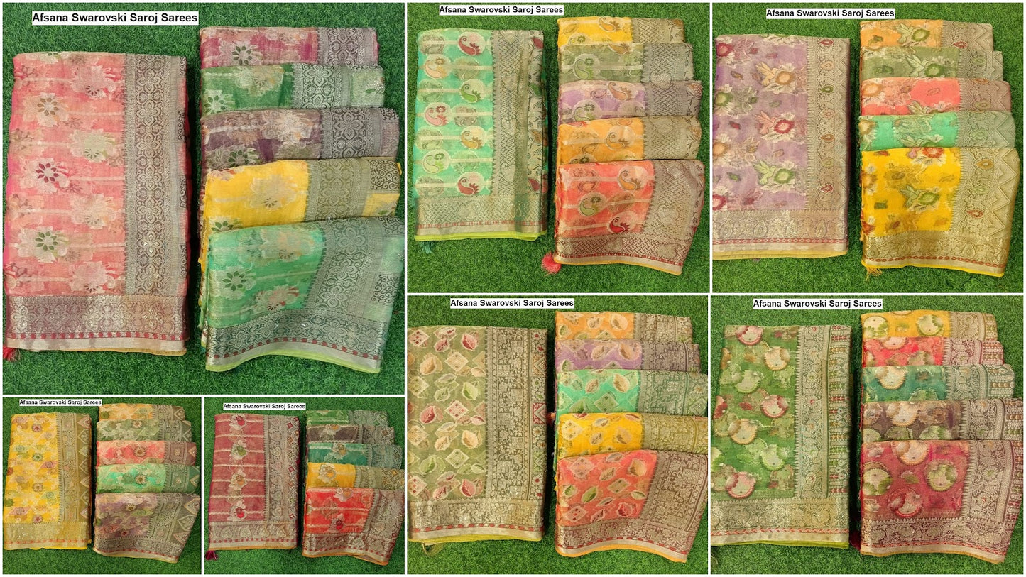 Afsana Swarovski Saroj Sarees Wholesale Price