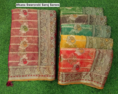 Afsana Swarovski Saroj Sarees Wholesale Price