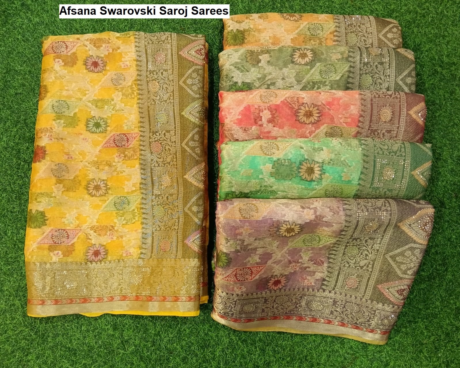 Afsana Swarovski Saroj Sarees Wholesale Price