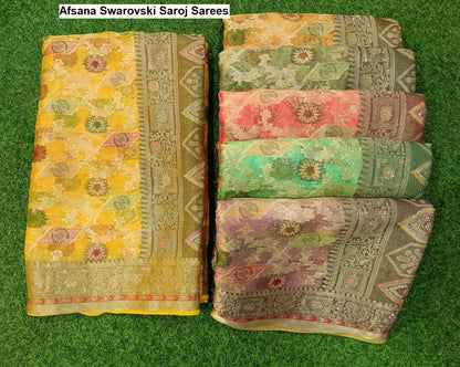 Afsana Swarovski Saroj Sarees Wholesale Price