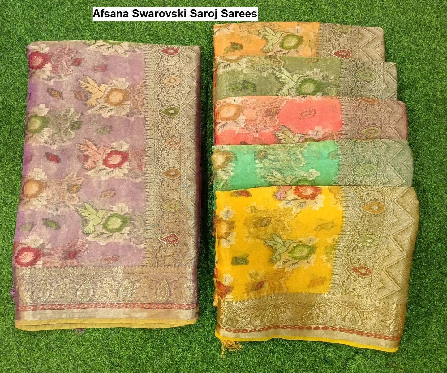 Afsana Swarovski Saroj Sarees Wholesale Price