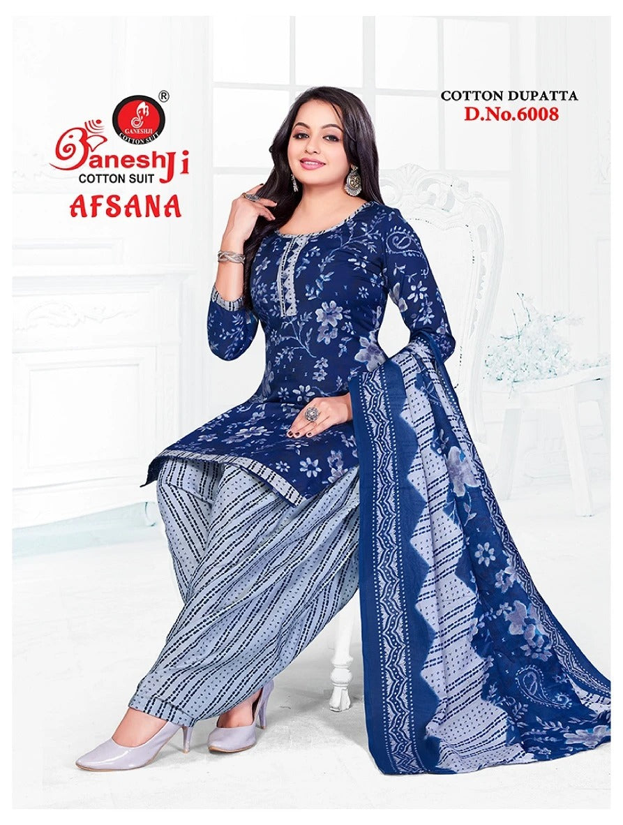 Afsana Vol 6 Ganeshji Cotton Dress Material Supplier India