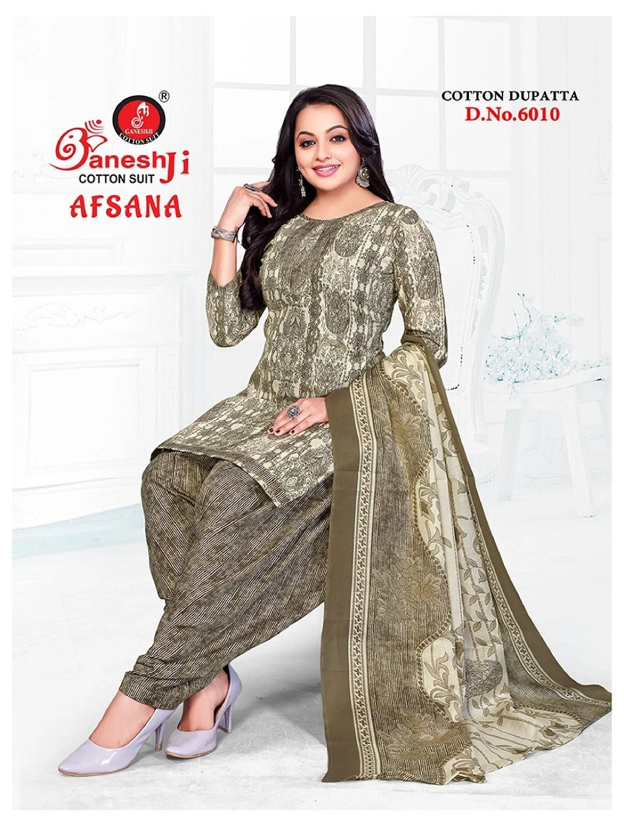 Afsana Vol 6 Ganeshji Cotton Dress Material Supplier India
