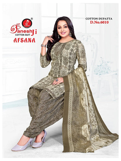 Afsana Vol 6 Ganeshji Cotton Dress Material Supplier India
