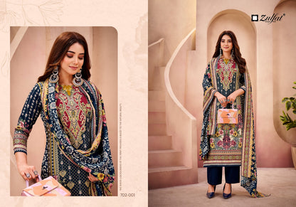 Afsana Zulfat Designer Woolen Pashmina Suits Exporter