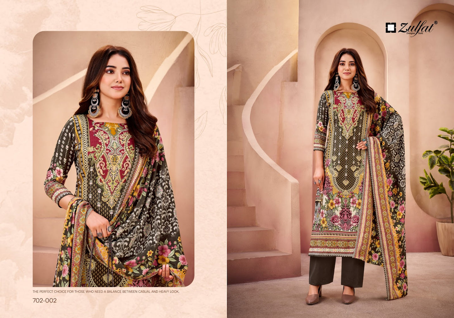 Afsana Zulfat Designer Woolen Pashmina Suits Exporter