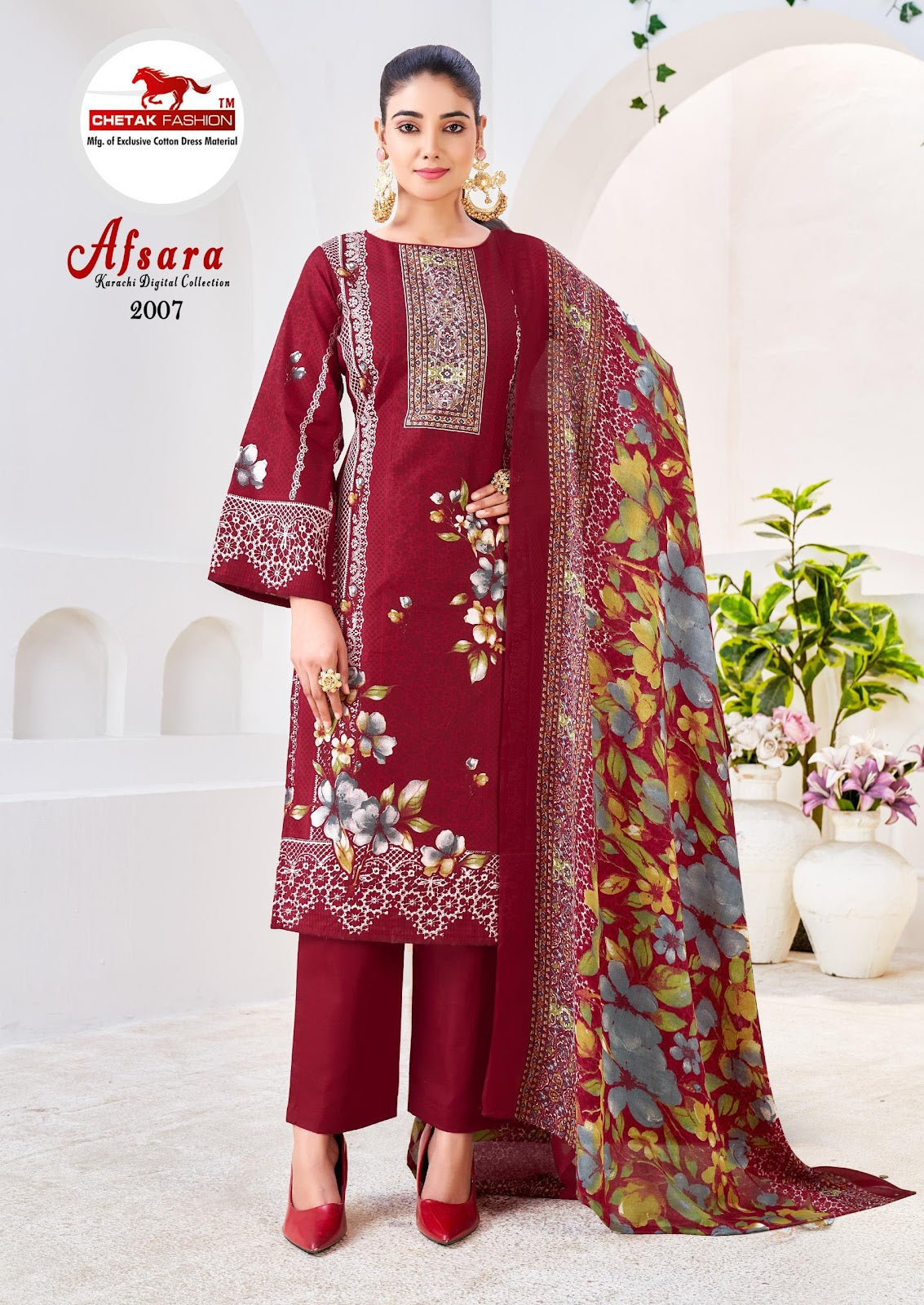 Afsara Vol 2 Chetak Fashion Soft Cotton Karachi Salwar Suits Manufacturer Gujarat