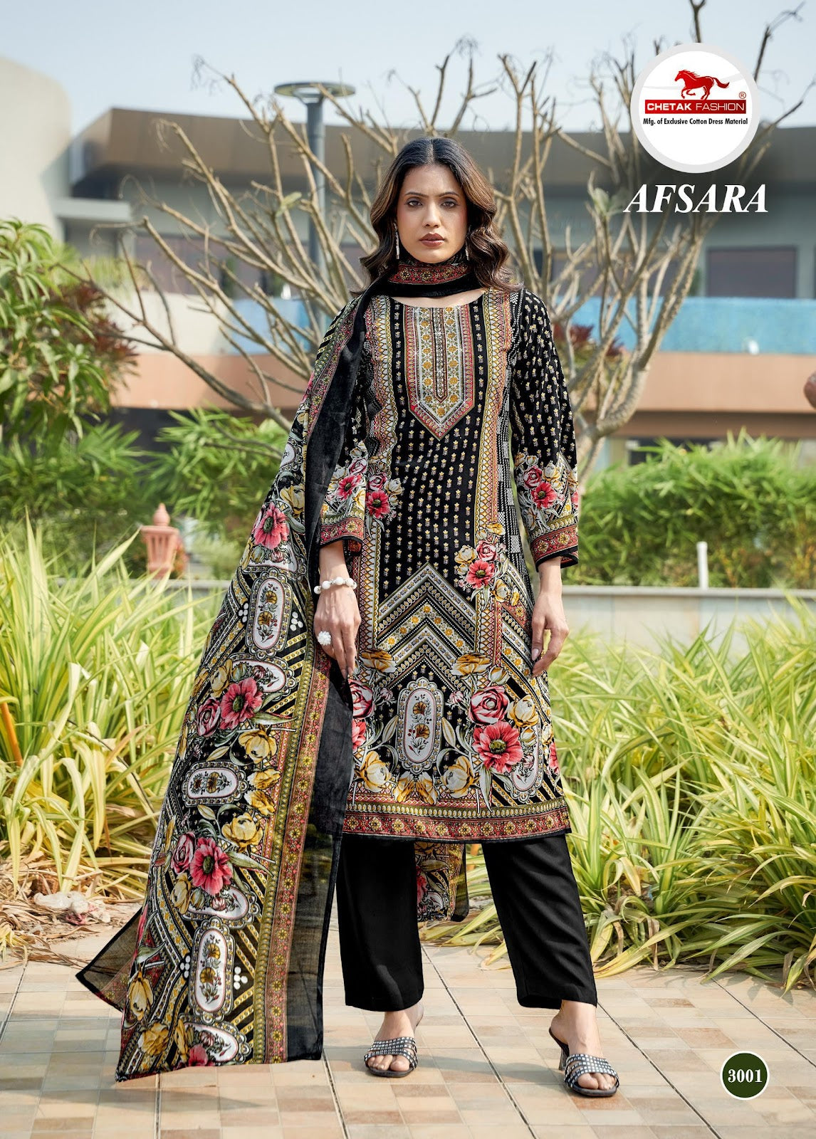 Afsara Vol 3 Chetak Fashion Mix Cotton Karachi Salwar Suits Supplier Ahmedabad