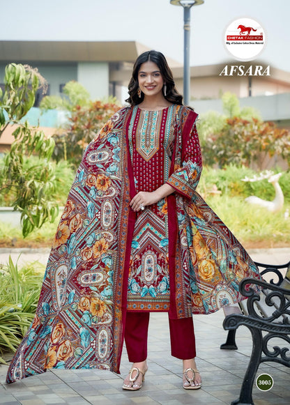 Afsara Vol 3 Chetak Fashion Mix Cotton Karachi Salwar Suits Supplier Ahmedabad