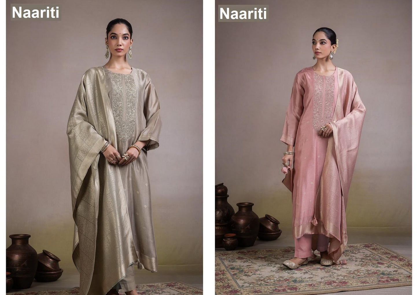 Afsun 2819 Naariti Silk Jacquard Pant Style Suits Manufacturer India